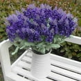 thumbnail image 4 of Mdesiwst 10 Heads Artificial Lavender Silk Flower Wedding Home Party DIY Decor, 4 of 8