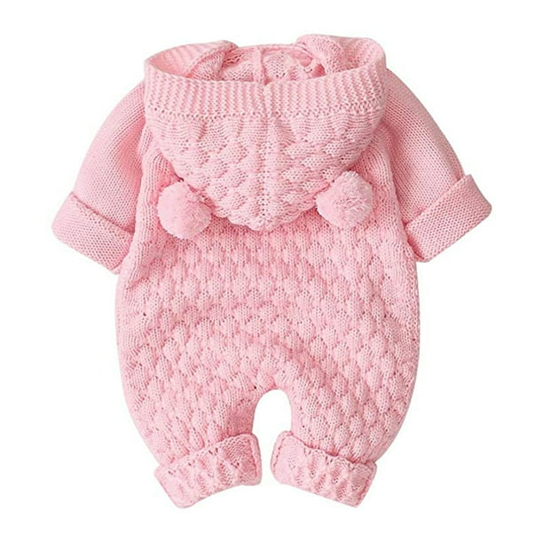 1 Uds. Conjuntos mameluco tejido para bebe nino y nina Sudadera con capucha sueter mono de oso mono de una pieza prendas de vestir exteriores Bodega Aurrera en linea