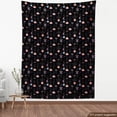 thumbnail image 3 of Ambesonne Lotus Fabric by the Yard Upholstery, Abstract Flowers and Crescent, 5 Yards, Charcoal Grey Multicolor, 3 of 4