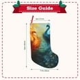 thumbnail image 3 of Defioc Red And Blue Fire Peacock for Christmas Stockings 18" Personalized Holiday Stocking for Family, Farmhouse Decor, Xmas Tree Decoration, 1 Pack, 3 of 7