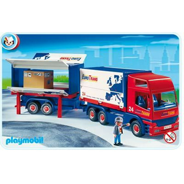 nauwelijks Over instelling Gasvormig Truck And Trailer - Imaginative Play Toy Set by Playmobil (4323) -  Walmart.com