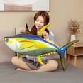 thumbnail image 2 of Simulation Tuna Fish Stuffed Doll Plush Toy Lovely Soft Plushie Pillow Cushion Plush Doll for Children Girls Gift Decoration, 2 of 4