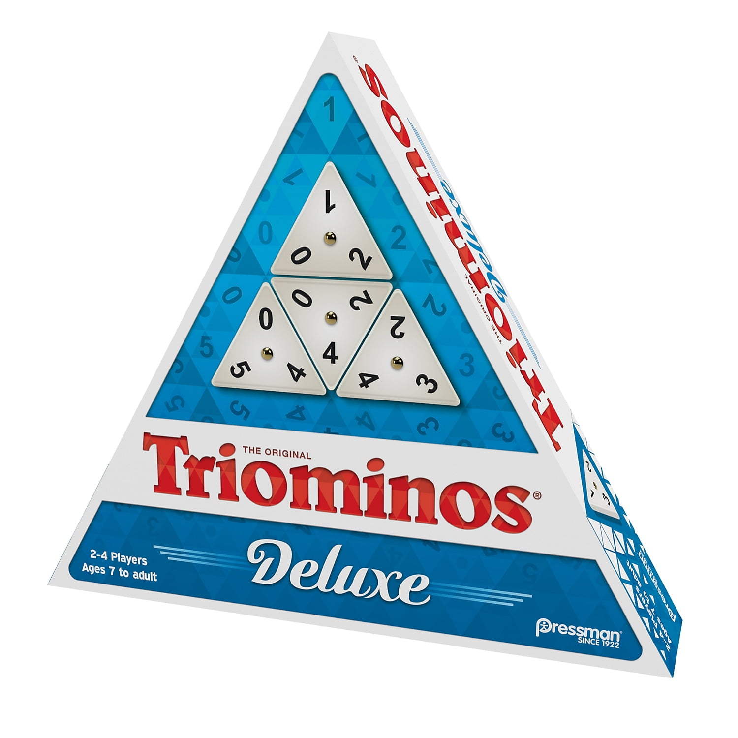 Pressman Deluxe Tri-Ominos Game - The Domino Game With a Three-Sided Twist