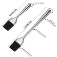 thumbnail image 2 of Brocha para hilvanar y brocha para repostería, juego de 2 brochas de silicona, brocha para hilvanar cocina, 12,6 pulgadas y 8,4 pulgadas, ideal para barbacoa, carne, parrilla, pasteles y pasteles Ormromra WFLD-39, 2 of 7