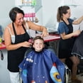 thumbnail image 5 of Capa de corte de pelo impermeable para niños, capa de corte de pelo para niños - Delantal de capa de peluquero de salón profesional, 5 of 5