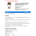 thumbnail image 2 of Timing Set - Compatible with 2005 - 2006 Chevy Equinox 3.4L V6, 2 of 2