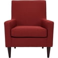 thumbnail image 3 of Pemberly Row Traditional Fabric Arm Chair in Picante Red Finish, 3 of 5