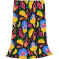 thumbnail image 2 of Yibo Taco Girl Blanket Flannel Soft and Comfortable Anti-static Bed Sofa Blanket, 2 of 9