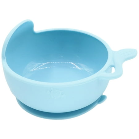 

Baby Feeding Learning Dishes Suction Bowl Assist Toddler Dinnerware for Kids Eating Training Blue