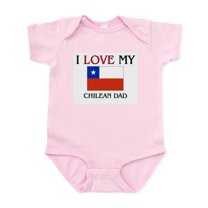 CafePress - I Love My Chilean Dad Infant Bodysuit - Baby Light Bodysuit, Size Newborn - 24 Months