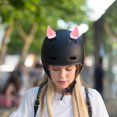 thumbnail image 2 of Suction Cup Fixation Helmet Horns 1 Pair in Pink for Riding Safety, 2 of 8