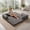 Grey, variant on 5-in-1 Convertible Sofa Bed,60" Boneless Couch Tri Folding Floor Mattress with Removable L-Shaped Armrests & Handle,Corduroy Futon Couch Sleeper for Living Room Bedroom Apartment, Black