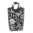 thumbnail image 2 of KLL Metallic Gears Laundry Hamper,Large Canvas Fabric Lightweight Storage Basket Toy Organizer Dirty Clothes Collapsible Waterproof, 2 of 6