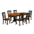 thumbnail image 6 of East West Furniture Dining Room Set Black & Cherry, PLDA7-BCH-W, 6 of 7