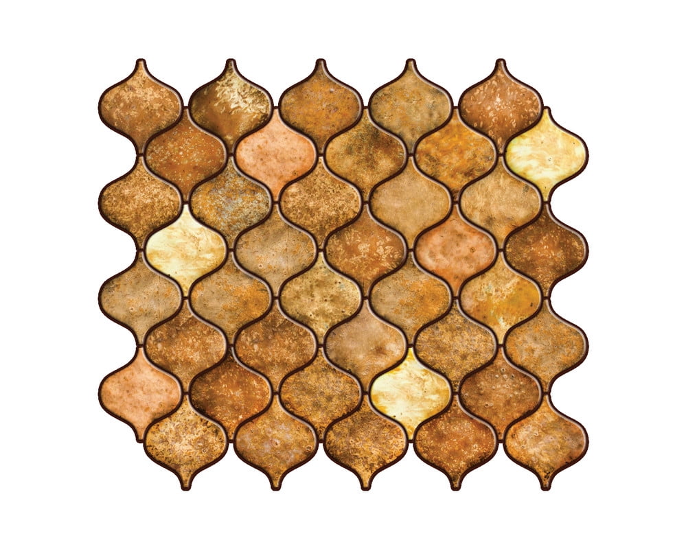 Mosaicowall 10-Sheet Peel and Stick Tile - 11.9"x11.8" Premium Kitchen Self Adhesive Backsplash Tile