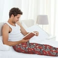 thumbnail image 5 of Hirioo Dragons2 for Men's PJ Pajama Pants Sleep Pants Men's Home Trousers with Pockets,S-3XL-X-Large, 5 of 6