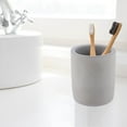 thumbnail image 6 of Evideco French Home Goods Cement Tumbler Only Chic Mid-Century Modern Toothbrush Holders, 6 of 7