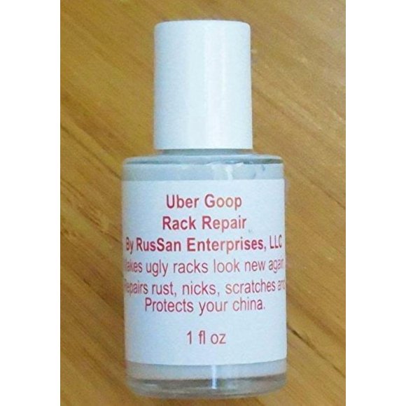 (New 1oz Size) Uber Goop Light Grey Dishwasher Rack Coating/Glue (Bottle only)