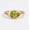 Sterling Silver, variant on Solitaire Pear Cut Peridot Bypass Band Ring, 925 Sterling Silver Green Gemstone Stackable Ring, August Birthstone Ring, Anniversary Ring Gift for Love