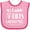 Pink and Fuchsia, variant on Inktastic My Daddy Rides a Motorcycle Boys or Girls Baby Bib