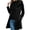 Black, variant on Women's Hooded Single-Breasted Mid-Length Coat with Side Pockets