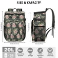 thumbnail image 3 of Travel Cooler Bag - Pioneer Flower Camping Beer Cooler Backpack with Bottle Opener- Waterproof Insulated Picnic Backpacks - Cooler Bag for Beach, 3 of 6