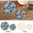 thumbnail image 4 of GZHJMY Round Cotton Trivets Pot Holders 2PCS for Hot Pots and Pans and Pot Holders Cooking and Baking Placemat, Kitchen Placemat Hot Pad Coasters 7/9In-Strawberry Flowers, 4 of 5