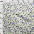 thumbnail image 2 of oneOone Viscose Chiffon Fabric Watercolor Leaves & Peony Floral_Printed Craft Fabric BTY 42 Inch Wide, 2 of 4