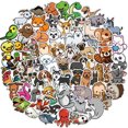 thumbnail image 1 of Pegatinas HUOGUO Cute Animal, de vinilo impermeable, 100 unidades, para niños, 1 of 1
