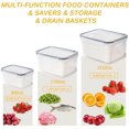 thumbnail image 3 of Contenants de Conservation des Produits, Contenants de Stockage de Fruits pour Réfrigérateur avec Design Gain de Place, Contenant Hermétique pour Aliments avec Contenants Multi-Tailles (Lot de 10), 3 of 7