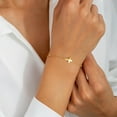 thumbnail image 5 of Turandoss Cross Bracelet for Women Dainty 14K Gold Plated Satellite Beaded Holy Mary Medal Faith Jewelry Teacher Appreciation Mothers Day Graduation Gifts for Her Mom Kids Teen Girls Wife Ideas, 5 of 9