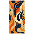 thumbnail image 3 of Abstract Patterned Backdrop Banner Decorative with Orange Blue and Beige Elements Party Background for Photo Booth Events Celebrations Decorations, 3 of 4