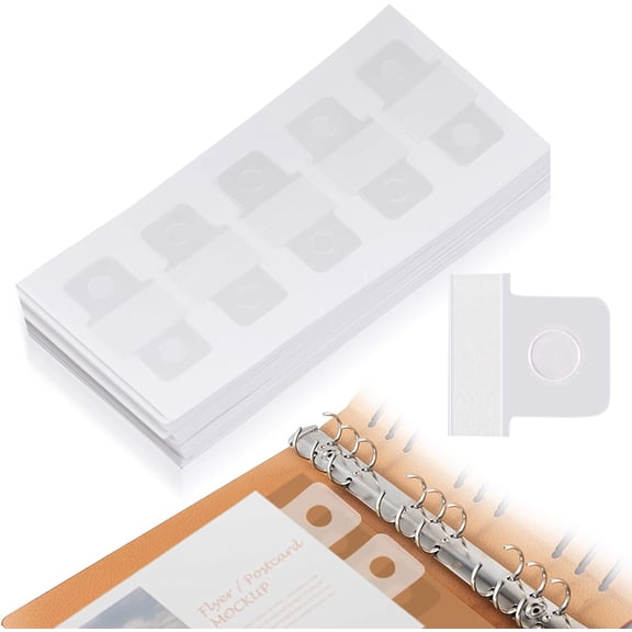 KAISA 500Pcs Clear Binder Hole Reinforcement Stickers,Self-Adhesive Hole Punch Reinforcement Labels,Change No Punched Page to Loose-Leaf Binder Refill Insert for Scrapbooking Album School Supplies