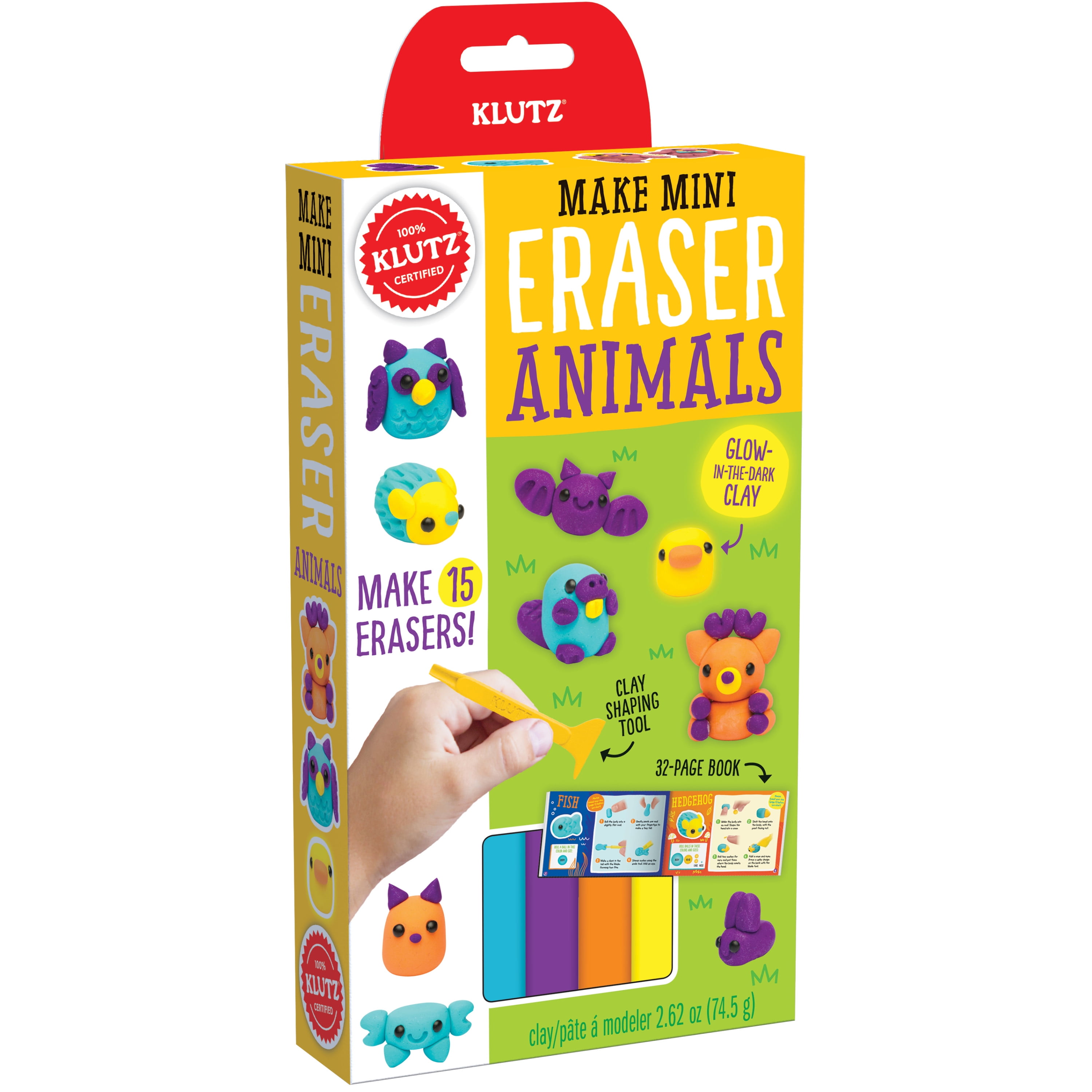 Klutz Make Mini Eraser Kit, Animals