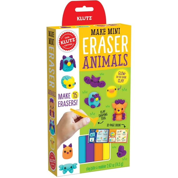 Klutz Make Mini Eraser Kit, Animals