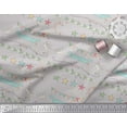 thumbnail image 2 of Soimoi Gray Cotton Duck Fabric Welcome Little One Kids Fabric Prints By Yard 56 Inch Wide, 2 of 3