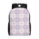 thumbnail image 1 of Fotbe Floral Purple Buffalo Plaid Mochila de Viaje para Laptop, Mochila Ejecutiva Delgada y Resistente 15.6", 1 of 8