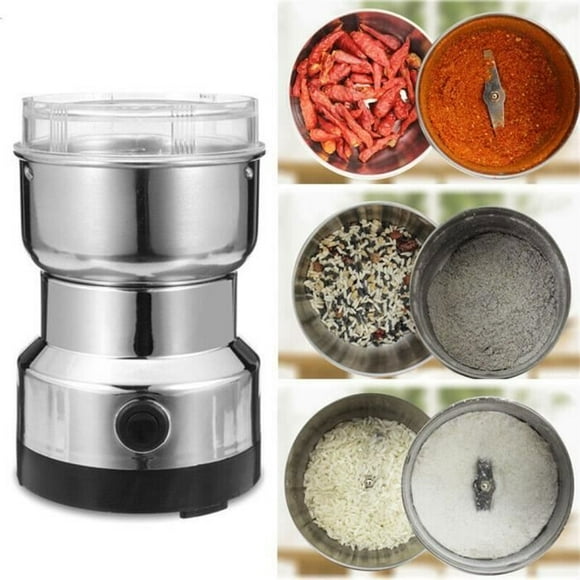 220V Electric Coffee Grinder Flax Seed Nut Pepper Spices Grinder Stainless Steel Blender