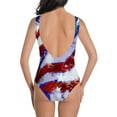 thumbnail image 3 of 50% off Clearance Bathing Suit for Women 4th Of July ZHUGeLI Women's Sexy One-piece Bikini Lace Up Independence Day Printed Swimsuit Long Skirt Two-piece Sets Swimwear American Flag Patriotic Outfits, 3 of 5