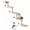 1pc, variant on Qiyester Cat Tree 5 Steps Wooden Wall Shelves Indoor DIY Stairs with Balls for Playing Climbing