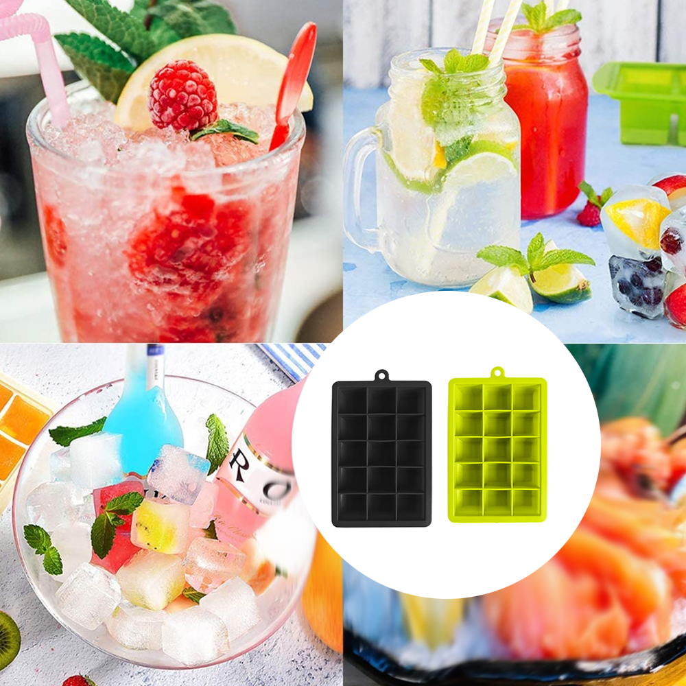 8 Grids Silicone Ice Cube Maker Ice Cube Tray Fruit Shape Ice Cream Mould  Forms for Ice Kitchen Whiskey Cocktail Accessory