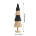 thumbnail image 3 of Wooden Christmas Trees Handmade Tree Shaped Wood Sculpture Mini Wooden Christmas Trees For Arts Crafts Xmas Holiday Party Accessories Desktop Ornament Home Decor, 3 of 5