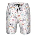 thumbnail image 3 of Balery Cute Koala Traje de Baño Estilo Hawaiano para Hombre, Shorts de Secado Rápido con Bolsillos-Large, 3 of 6