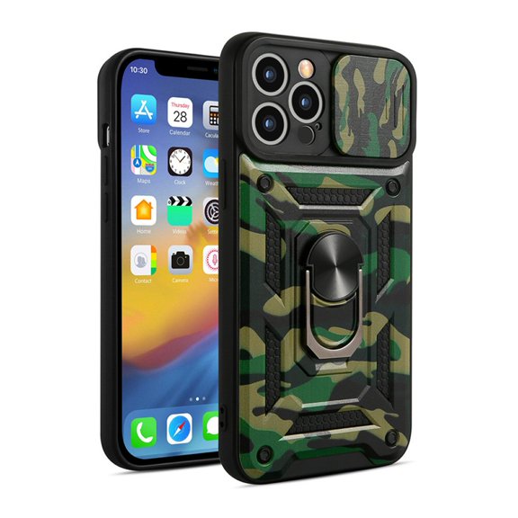Shockproof Case For iPhone 13 Pro in Green Hybrid Armor Cover