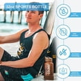 thumbnail image 3 of COLDEST Sports Water Bottle - 32 oz (Straw Lid), Leak Proof, Vacuum Insulated Stainless Steel, Hot Cold, Double Walled, Thermo Mug, Metal Canteen (32 oz, Hyperspace White) The Coldest Water Ver descripción, 3 of 5