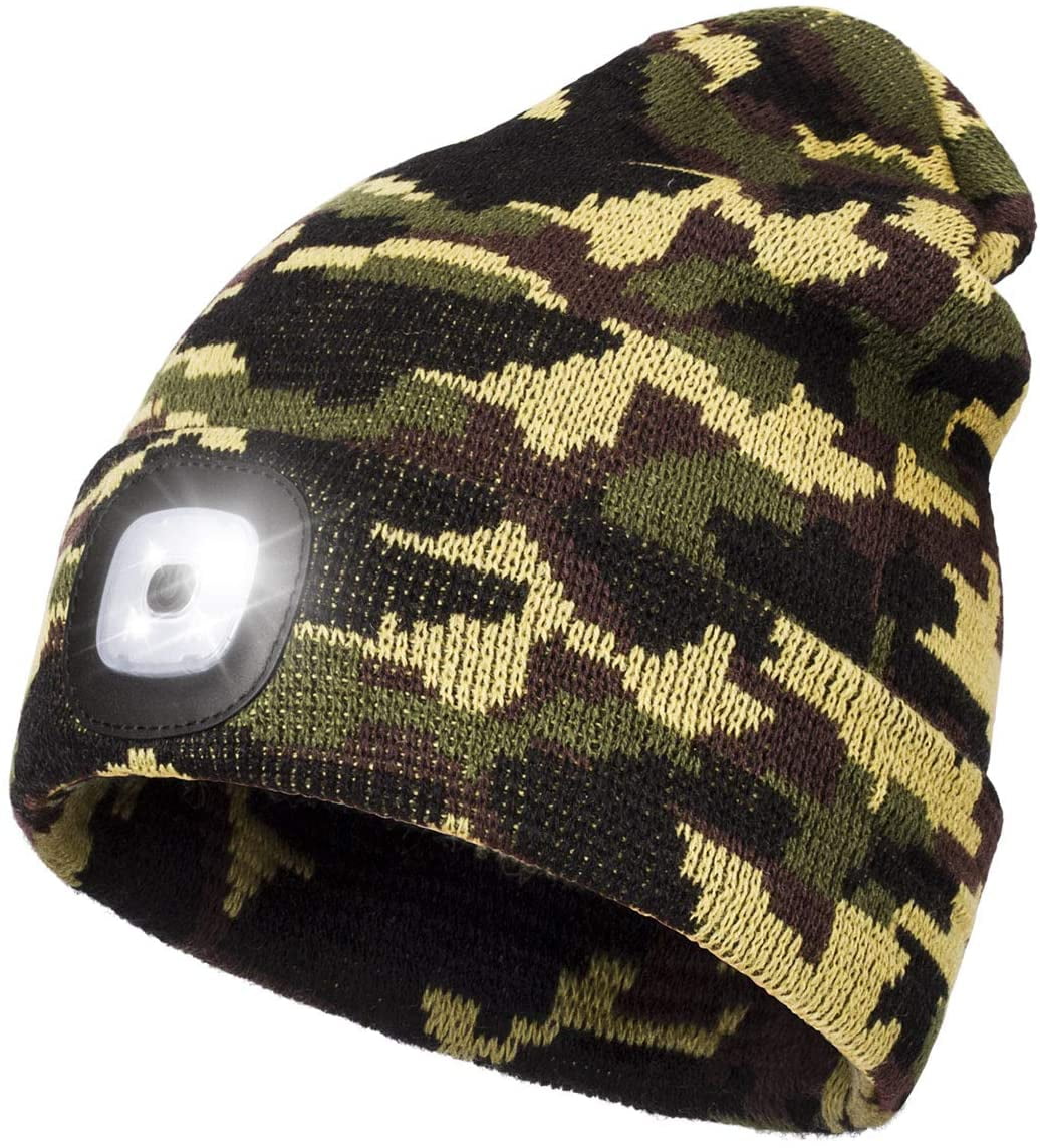 Upgraded Unisex LED Lighted Beanie Hat 