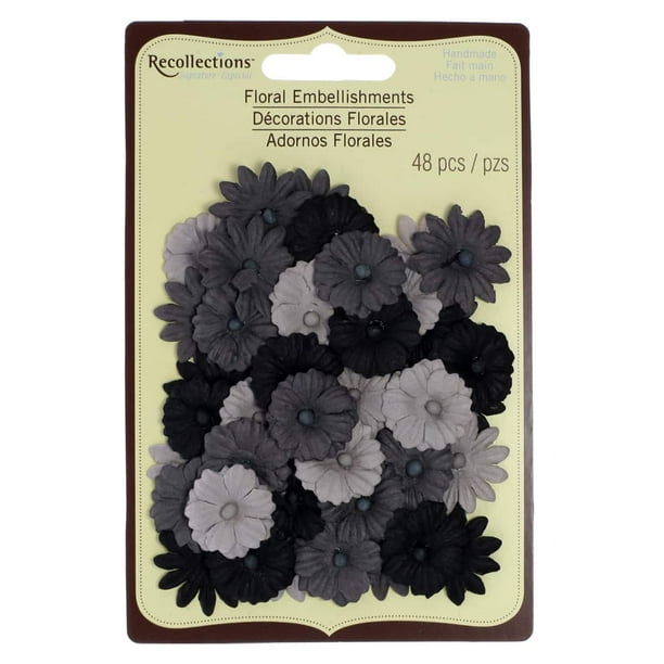 MICHAELS Bulk 12 Packs 48 ct. (572 total) Black Button Daisy