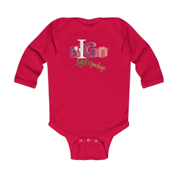 Rabbit Skins Infant Big Gift Little Package Long Sleeve Bodysuit