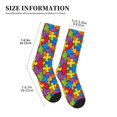 thumbnail image 3 of Unisex Autism Awareness Puzzle Piece Pattern Novelty Ankle Socks Colorful ComfortSoft Lightweight Sports Athletic Socks, 3 of 7