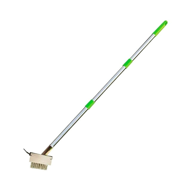 Cepillo de acero para limpieza de juntas, eliminador de para entradas de vehículos, ligero, ahorra esfuerzo, desmalezador manual, limpiador de 113 cm